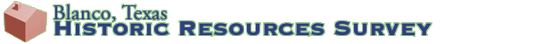 Blanco, Texas, Historic Resources Survey
